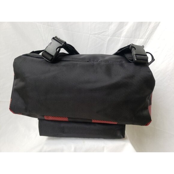 Dsquared2 Wood Backpack Red Buffalo Plaid Lightweight Gym Bag Unisex Rucksack - Picture 6 of 9